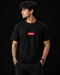 Attirx Classic Logo Black Oversized T-Shirt