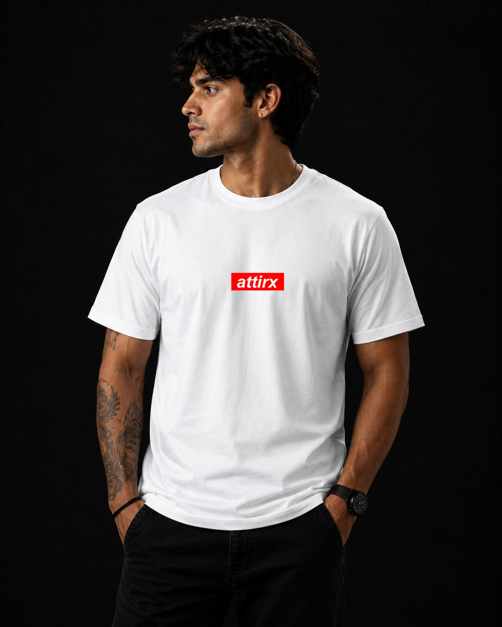 Attirx Classic White Oversized T-Shirt