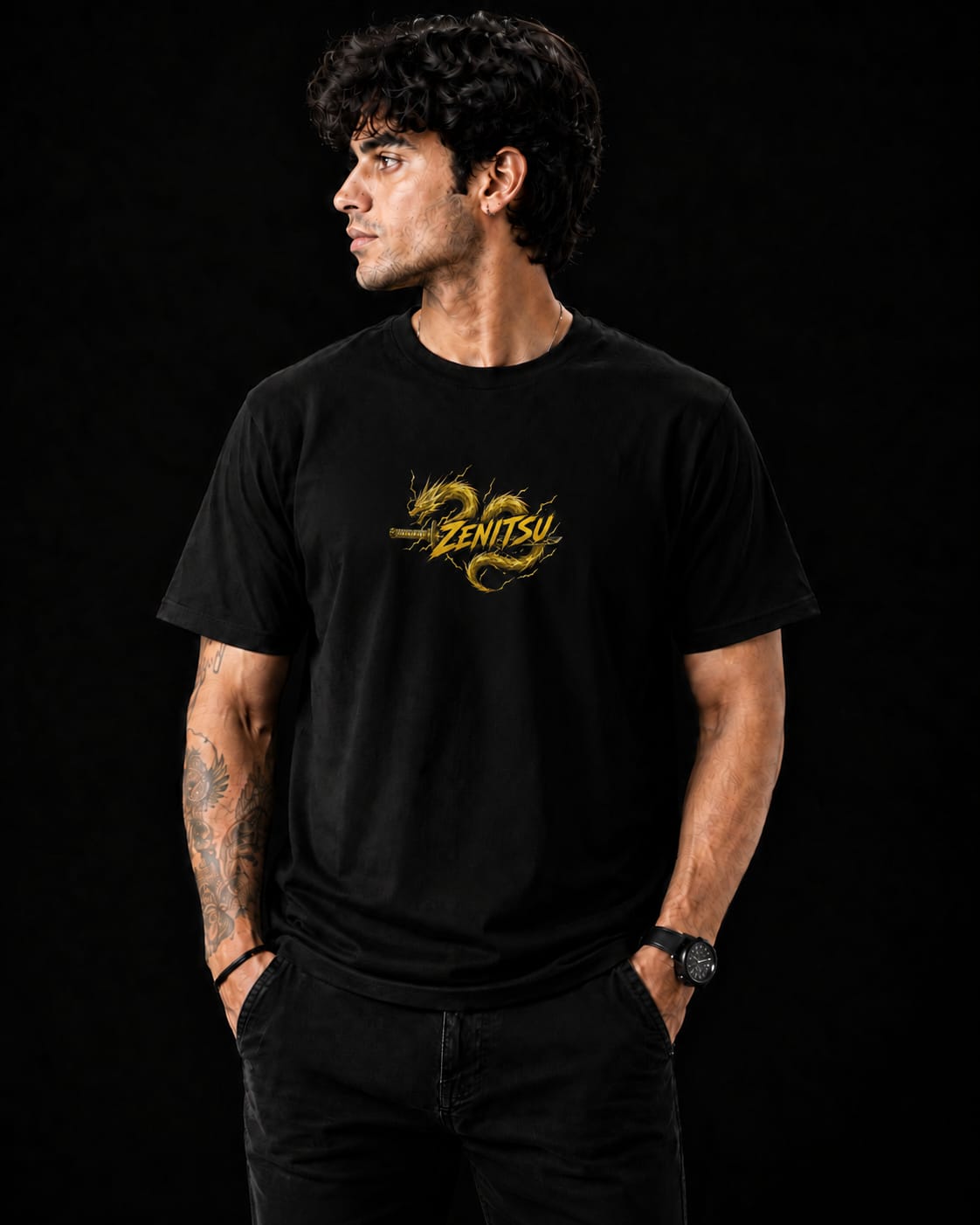 Zenitsu Demon Slayer Oversized T-Shirt