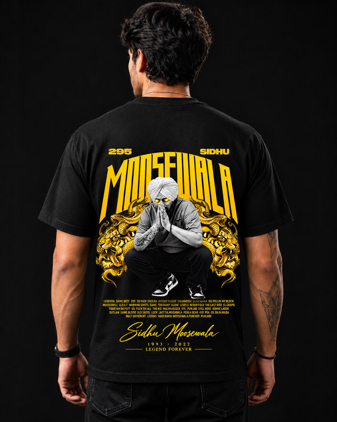 Sidhu Moosewala Oversized T-Shirt