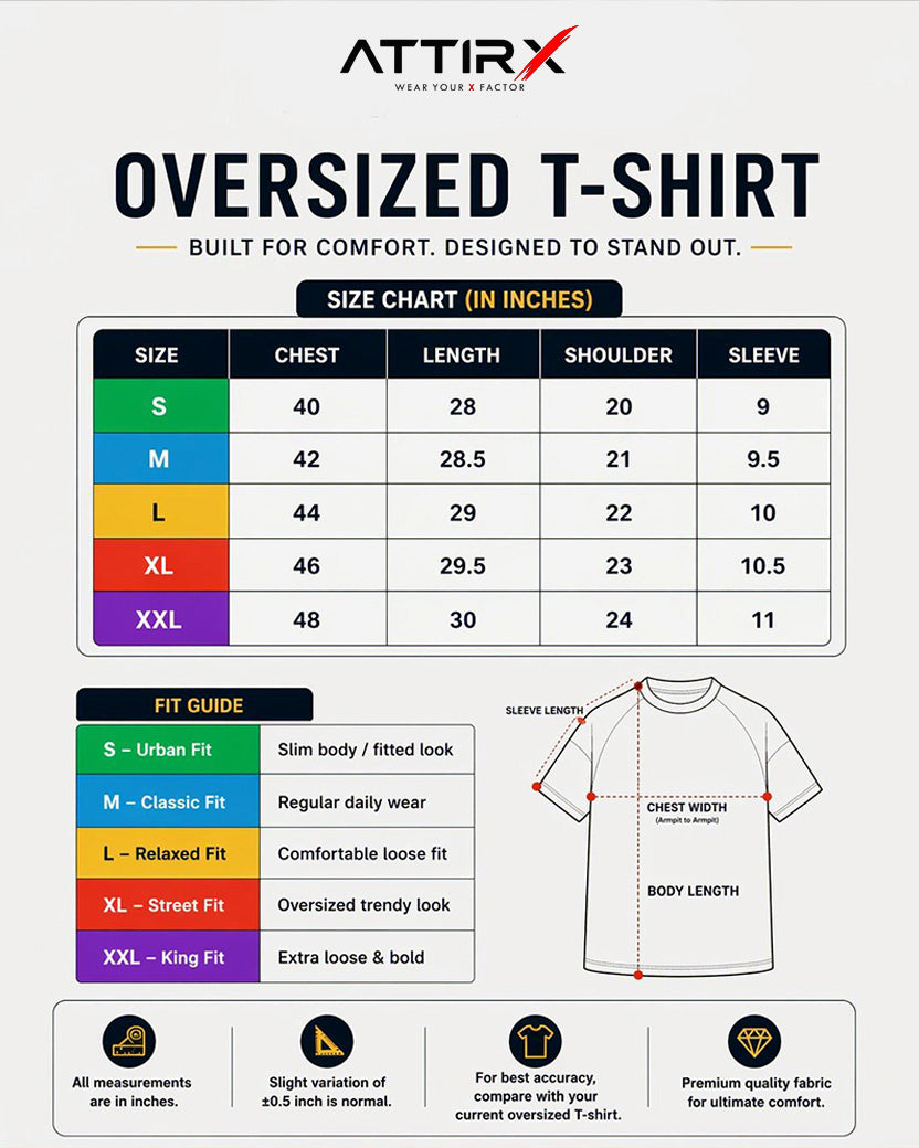 Attirx Hard Not To Look Hopeless Oversized T-Shirt